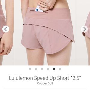 Lululemon | Speed Up 2.5” LR | Copper Coil
